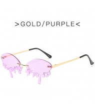 10 Colors Available Tearing Design Internet Celebrity Funny Style High Fashion Women Sunglasses