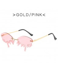 10 Colors Available Tearing Design Internet Celebrity Funny Style High Fashion Women Sunglasses