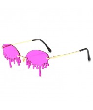 11 Colors Available Tearing Design Internet Celebrity Funny Style High Fashion Women Sunglasses