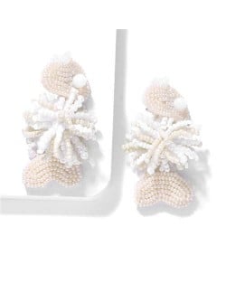 Bohemian Fashion Mini Beads Creative Animals Design Internet Celebrities Choice Women Costume Earrings - Fish