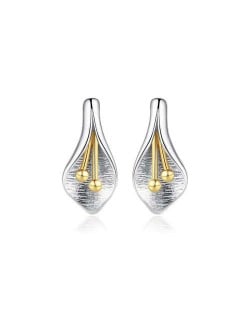 Creative Flower Stamen Design 925 Sterling Silver Women Stud Earrings
