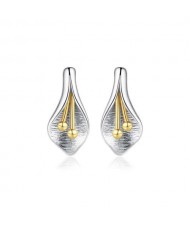 Creative Flower Stamen Design 925 Sterling Silver Women Stud Earrings