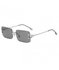 5 Colors Available Rectangular Shape High Fashion Frameless Style Sunglasses