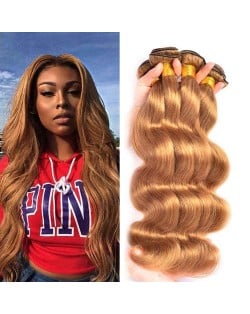 Body Wave Color 27 Brazilian Virgin Remy Hair 1 Piece Human Hair Bundle