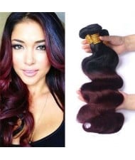 Burgundy Body Wave Color 1B/99J Brazilian Virgin Remy Human Hair 1 Piece Hair Bundle