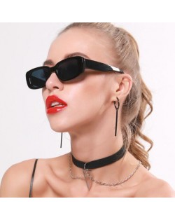 10 Colors Available Vintage Thick Oblong Frame Western Fashion Women Sunglasses