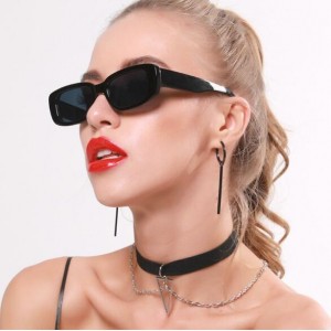 10 Colors Available Vintage Thick Oblong Frame Western Fashion Women Sunglasses