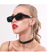 10 Colors Available Vintage Thick Oblong Frame Western Fashion Women Sunglasses
