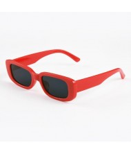 10 Colors Available Vintage Thick Oblong Frame Western Fashion Women Sunglasses