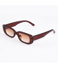 10 Colors Available Vintage Thick Oblong Frame Western Fashion Women Sunglasses