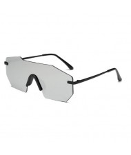 5 Colors Available Cool Style One-frame Design Punk Fashion Sunglasses