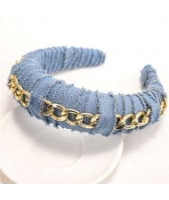 Denim High Fashion Design Women Headband/ Hair Hoop