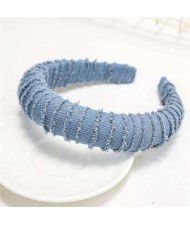 Denim High Fashion Design Women Headband/ Hair Hoop