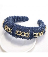 Denim High Fashion Design Women Headband/ Hair Hoop