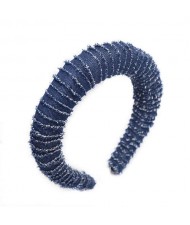 Denim High Fashion Design Women Headband/ Hair Hoop