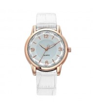 8 Colors Available Creative Gradient Color Arabic Numerals Index Fashion Design Women Wrist Watch