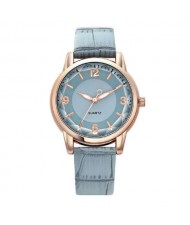 8 Colors Available Creative Gradient Color Arabic Numerals Index Fashion Design Women Wrist Watch