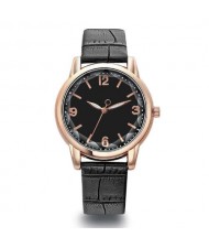 8 Colors Available Creative Gradient Color Arabic Numerals Index Fashion Design Women Wrist Watch