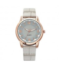 8 Colors Available Creative Gradient Color Arabic Numerals Index Fashion Design Women Wrist Watch