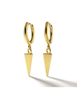 Golden Triangle Pendants Design Punk Fashion Women Costume Earrings