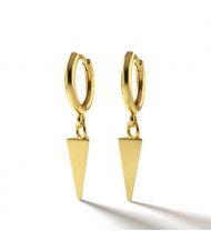 Golden Triangle Pendants Design Punk Fashion Women Costume Earrings