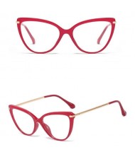 6 Colors Available Elegant Cat Eye Design Slim Frame High Fashion Women Sunglasses