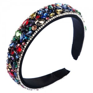 Assorted Rhinestone Embellished U.S. High Fashion Women Wholesale Hair Hoop/ Headband - Multicolor