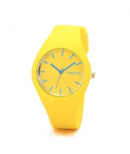 Candy Color Silicone Strap Sport Fashion Women Wrist Watch