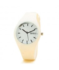 Candy Color Silicone Strap Sport Fashion Women Wrist Watch