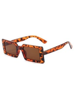 Candy Color Oblong Frame U.S. High Fashion Women Sunglasses