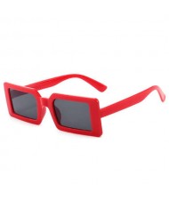 Candy Color Oblong Frame U.S. High Fashion Women Sunglasses