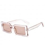 Candy Color Oblong Frame U.S. High Fashion Women Sunglasses