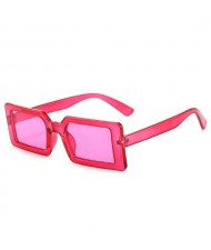 Candy Color Oblong Frame U.S. High Fashion Women Sunglasses