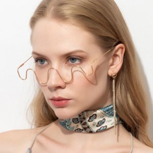 Wave Style U.S. High Fashion Decorative Sunglasses Frame (No Lens)
