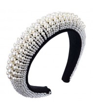 Pearl Embellished Baroque Fashion Luxurious Bejeweled Women Headband