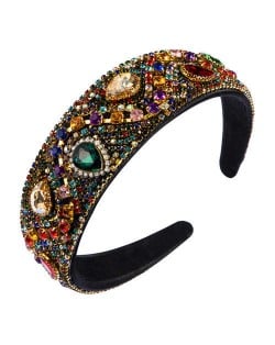 Rhinestone and Crystal Vintage Fashion Glistening Women Hair Hoop/ Headband