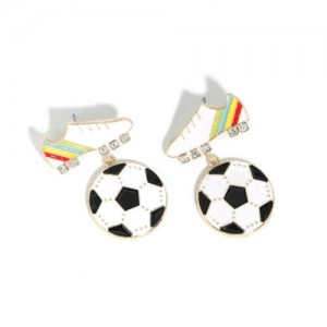 Football Theme Creative Fashion Women Stud Earrings