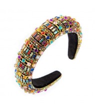 Baroque Maximum Bejeweled High Fashion Women Headband - Multicolor