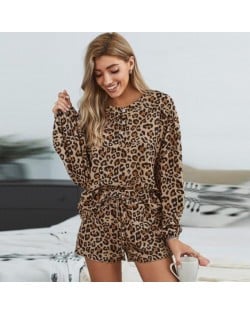 U.S. Fashion Dyed Printing Women Homewear/ Pajamas Suit - Leopard Prints
