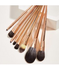 8 pcs Rose Gold Handle Women Makeup Brushes Set