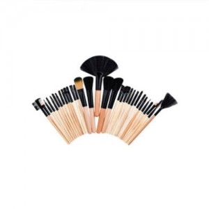 32 pcs Original Color Wooden Handle Women Fashion Powder Brush/ Makeup Brushes Set