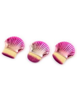 3 pcs Seashell Design High Fashion Women Powder Brush/ Makeup Brushes Set - Pink