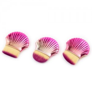 3 pcs Seashell Design High Fashion Women Powder Brush/ Makeup Brushes Set - Pink