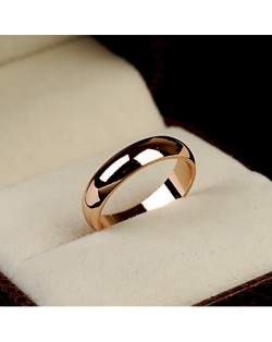 Polishing Surface Engagement Rose Gold Ring