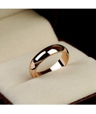 Polishing Surface Engagement Rose Gold Ring