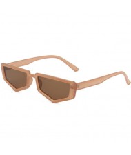 Polygon Frame Women Vintage Fashion Sunglasses