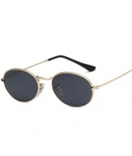 Oval Frame Vintage Design Colorful Lens High Fashion Women Sunglasses