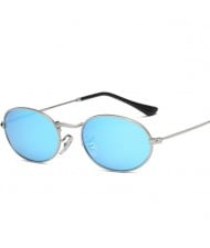 Oval Frame Vintage Design Colorful Lens High Fashion Women Sunglasses