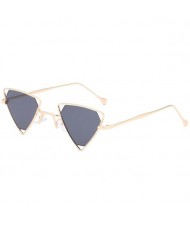 6 Colors Available Unique Trangle Frame Punk Fashion Women/ Men Sunglasses