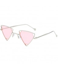 6 Colors Available Unique Trangle Frame Punk Fashion Women/ Men Sunglasses